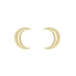 Load image into Gallery viewer, 9ct Gold Crescent Moon Studs
