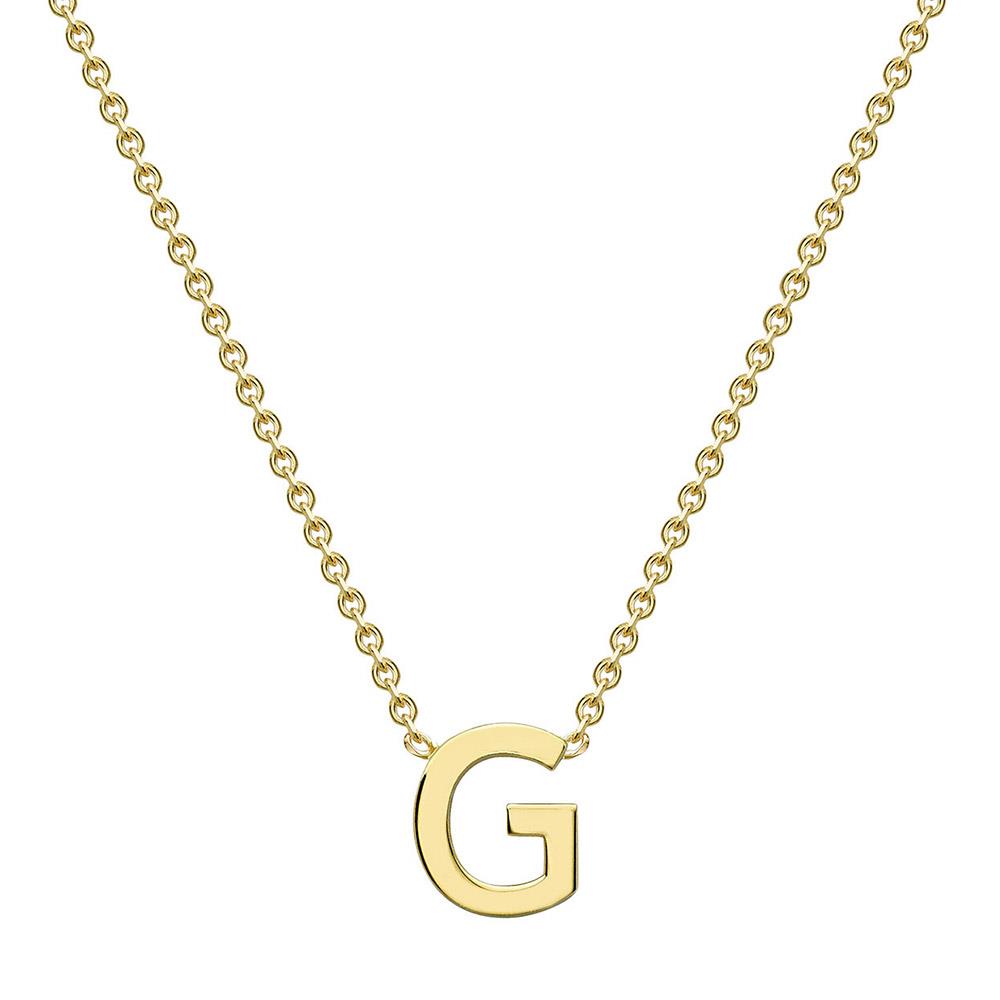 9ct Gold Mini Initial G Necklace
