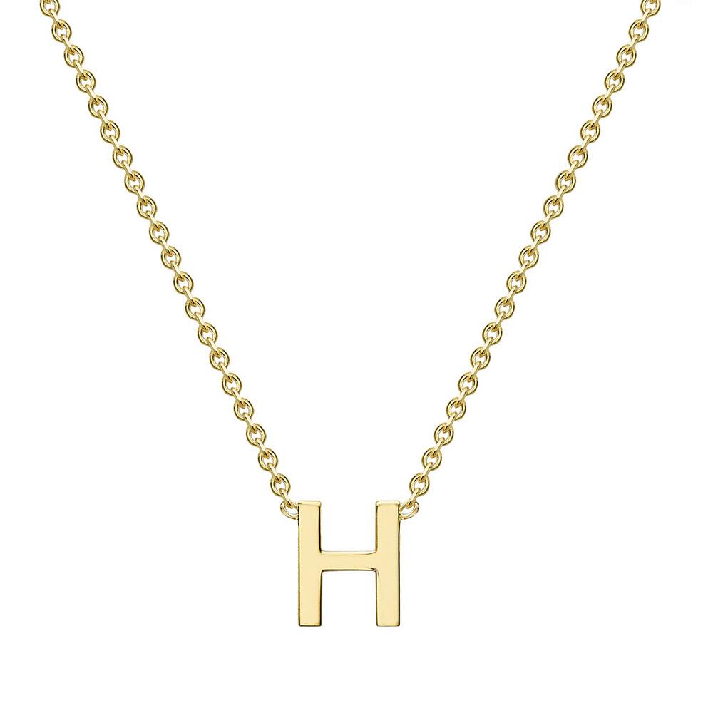 9ct Gold Mini Initial H Necklace