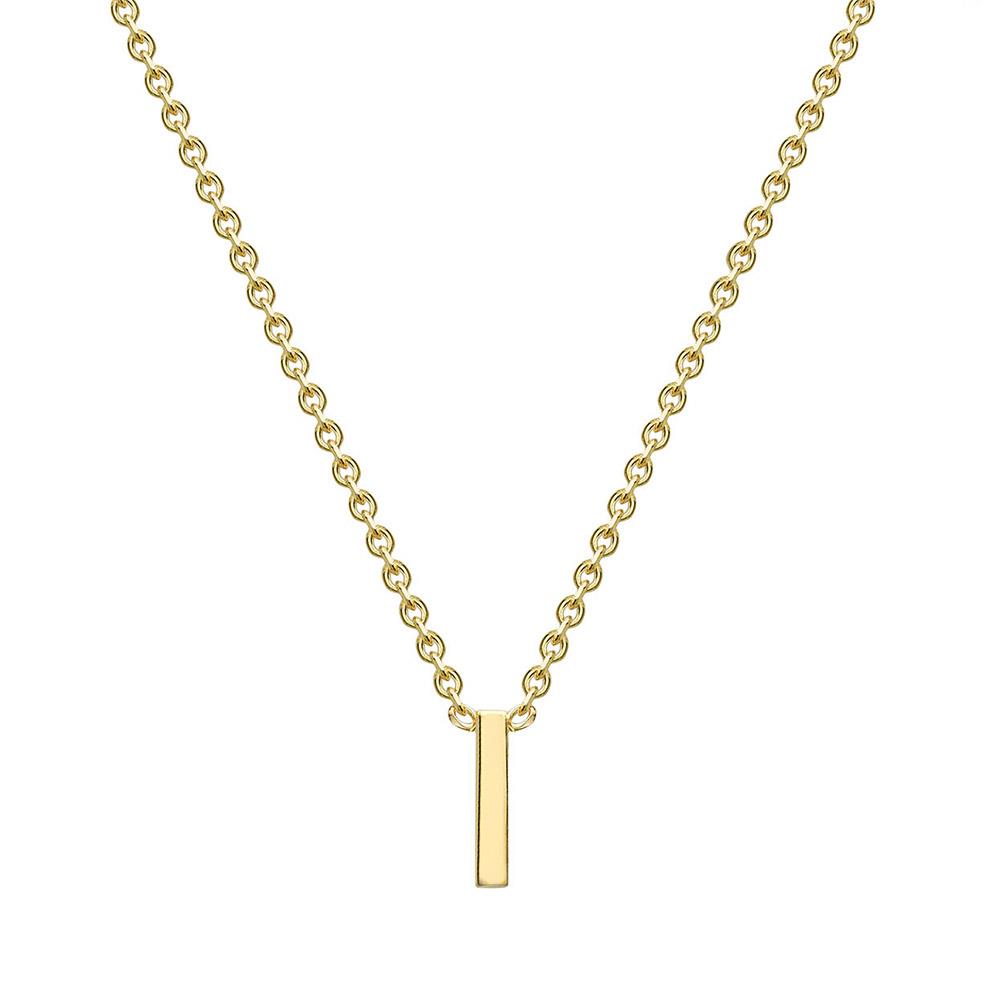 9ct Gold Mini Initial I Necklace