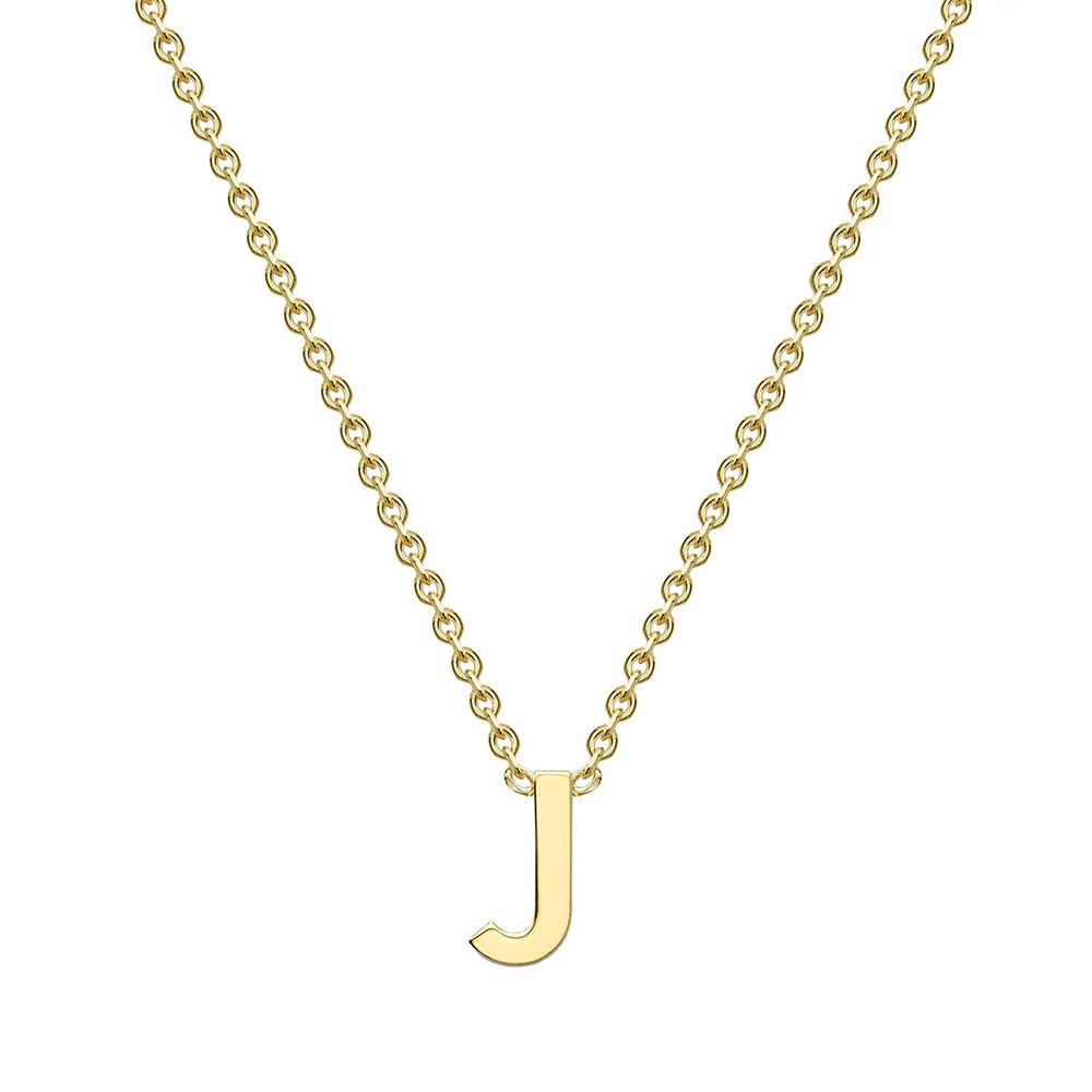 9ct Gold Mini Initial J Necklace