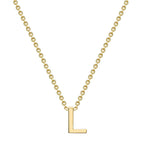 Load image into Gallery viewer, 9ct Gold Mini Initial L Necklace
