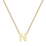 Load image into Gallery viewer, 9ct Gold Mini Initial N Necklace
