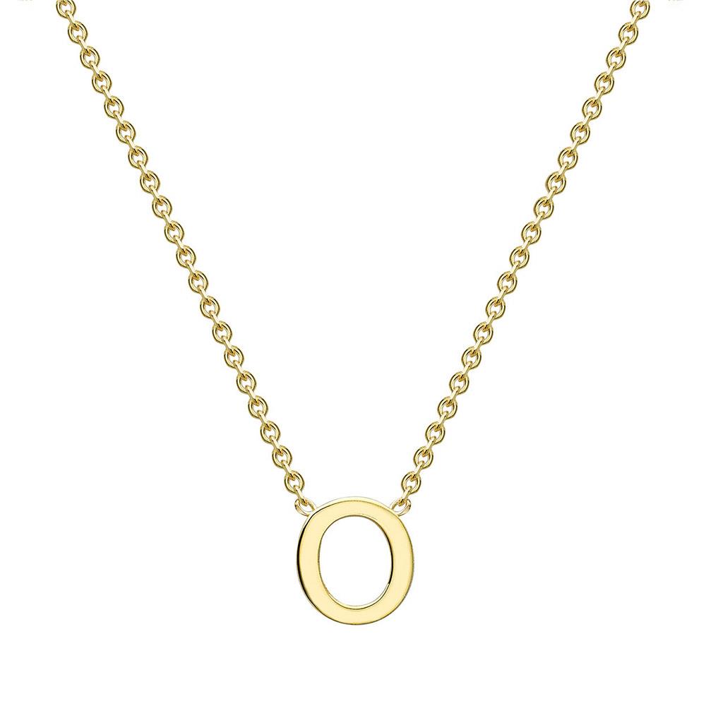 9ct Gold Mini Initial O Necklace