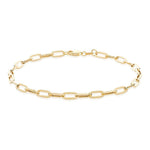 Load image into Gallery viewer, 9ct Gold Paper Link Chain Large Bracelet
