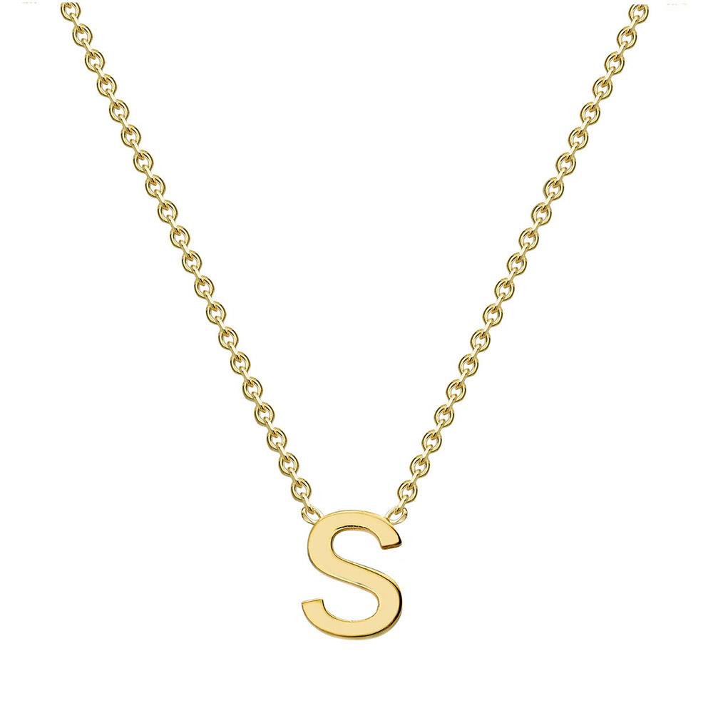 9ct Gold Mini Initial S Necklace