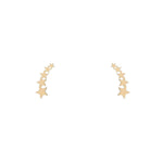 Load image into Gallery viewer, 9ct Gold Star Ear Climbers
