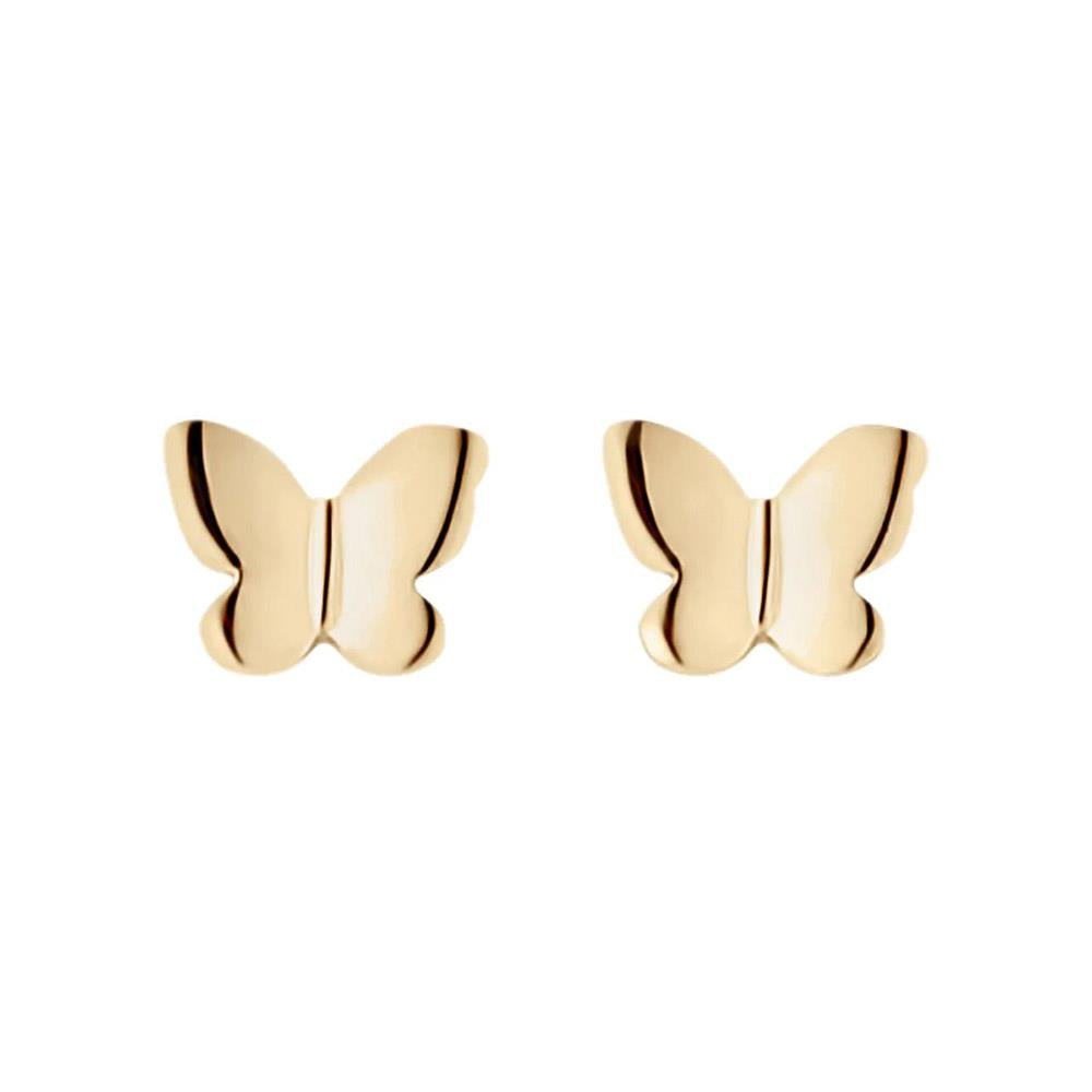 9ct Gold Teeny Butterfly Stud Earrings