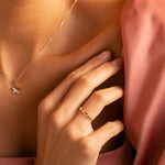 Load image into Gallery viewer, 9ct Gold Dainty Star Band
