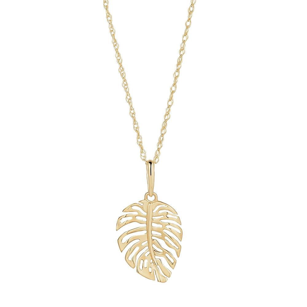 9ct Gold Leaf Necklace