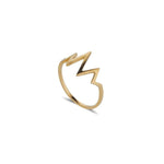Load image into Gallery viewer, 9ct Gold Lightening Ring
