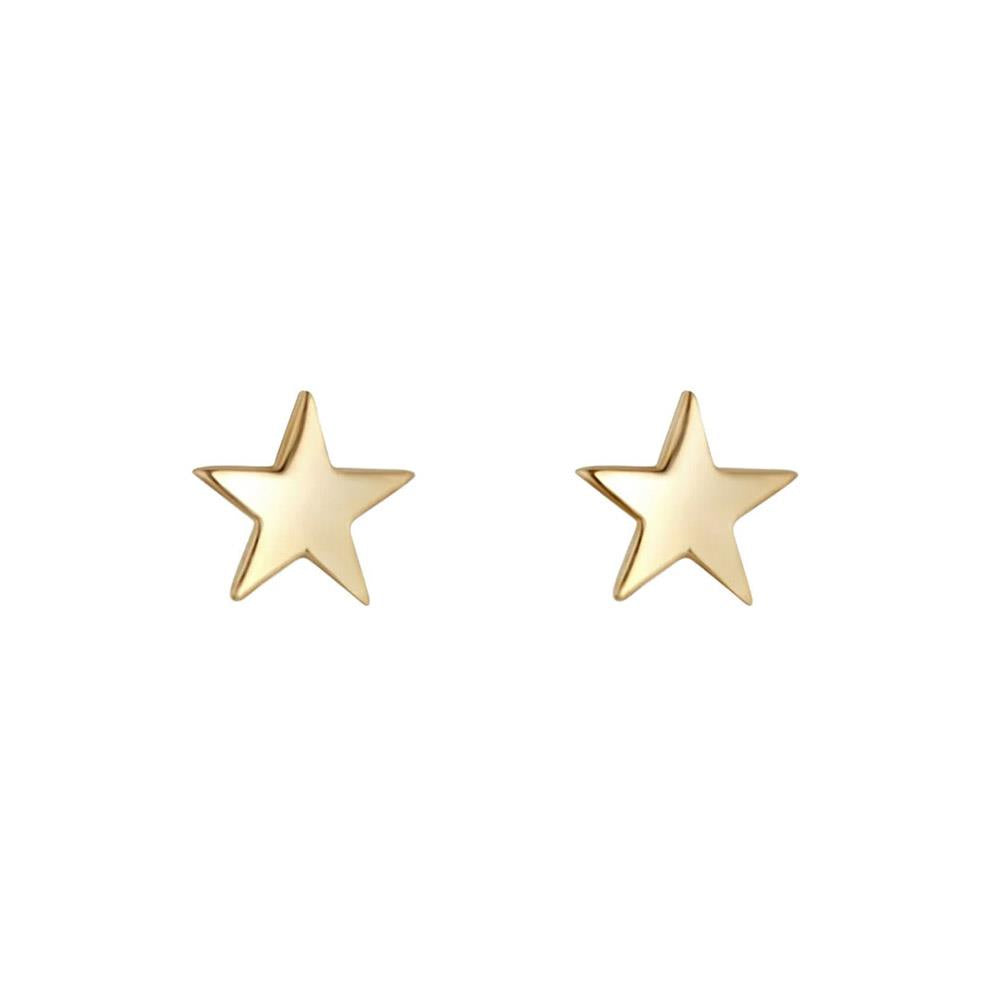 9ct Gold Small Star Studs
