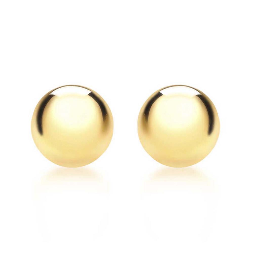 9ct Gold Round Ball Stud Earrings