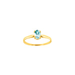 Load image into Gallery viewer, 18ct Gold Oval Aquamarine Ring
