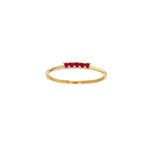 Load image into Gallery viewer, 18ct Gold Five Ruby Ring
