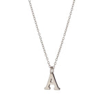 Load image into Gallery viewer, Silver Initial A Necklace
