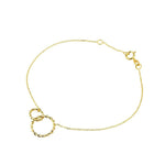 Load image into Gallery viewer, 9ct Gold Interlocking Rope Circle Bracelet
