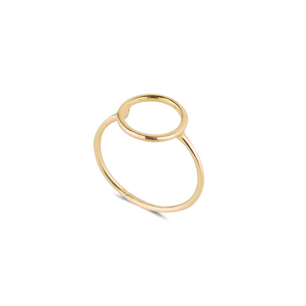 9ct Gold Open Circle Dainty Ring