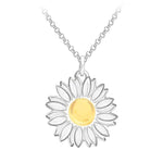 Load image into Gallery viewer, Silver Daisy Necklace
