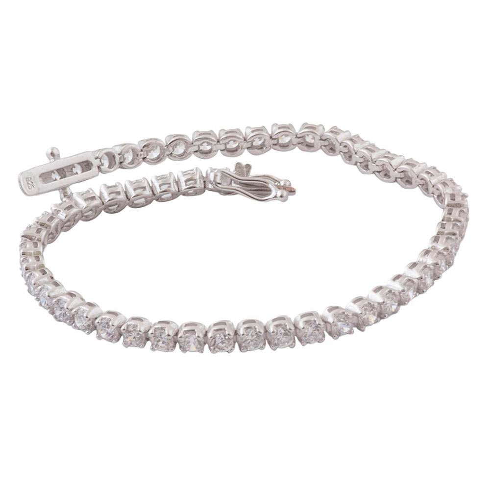 Silver CZ Tennis Bracelet
