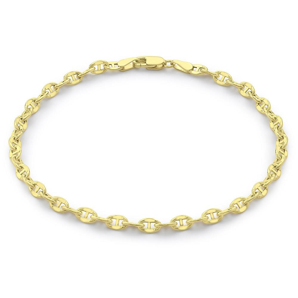 9ct Gold Sparkle Marine Bracelet