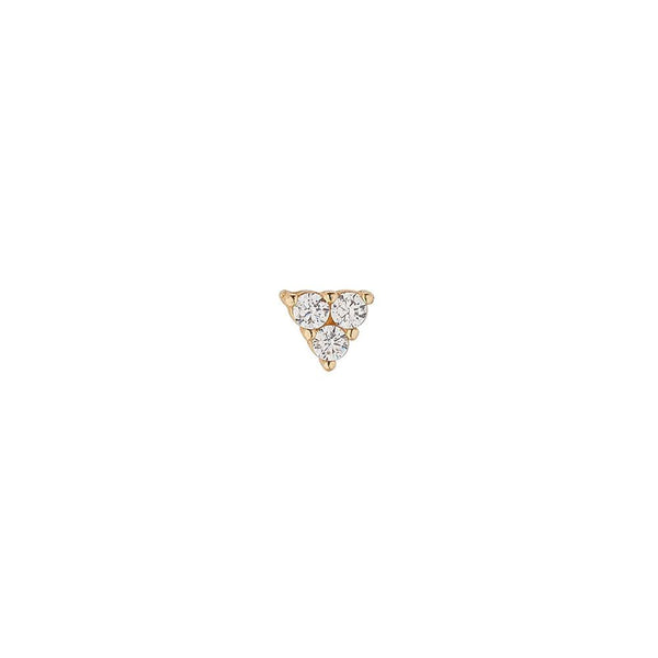 9ct Gold Triology CZ Cartilage Earring