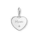 Load image into Gallery viewer, Silver Mum Heart Charm
