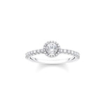 Load image into Gallery viewer, Silver CZ Halo Set Ring
