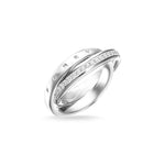 Load image into Gallery viewer, Silver Together Forever Double Band Ring
