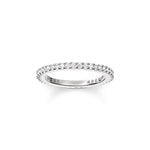 Load image into Gallery viewer, Silver Pave Eternity Ring
