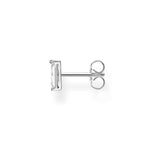Load image into Gallery viewer, Silver Large Stone Single Stud Earring
